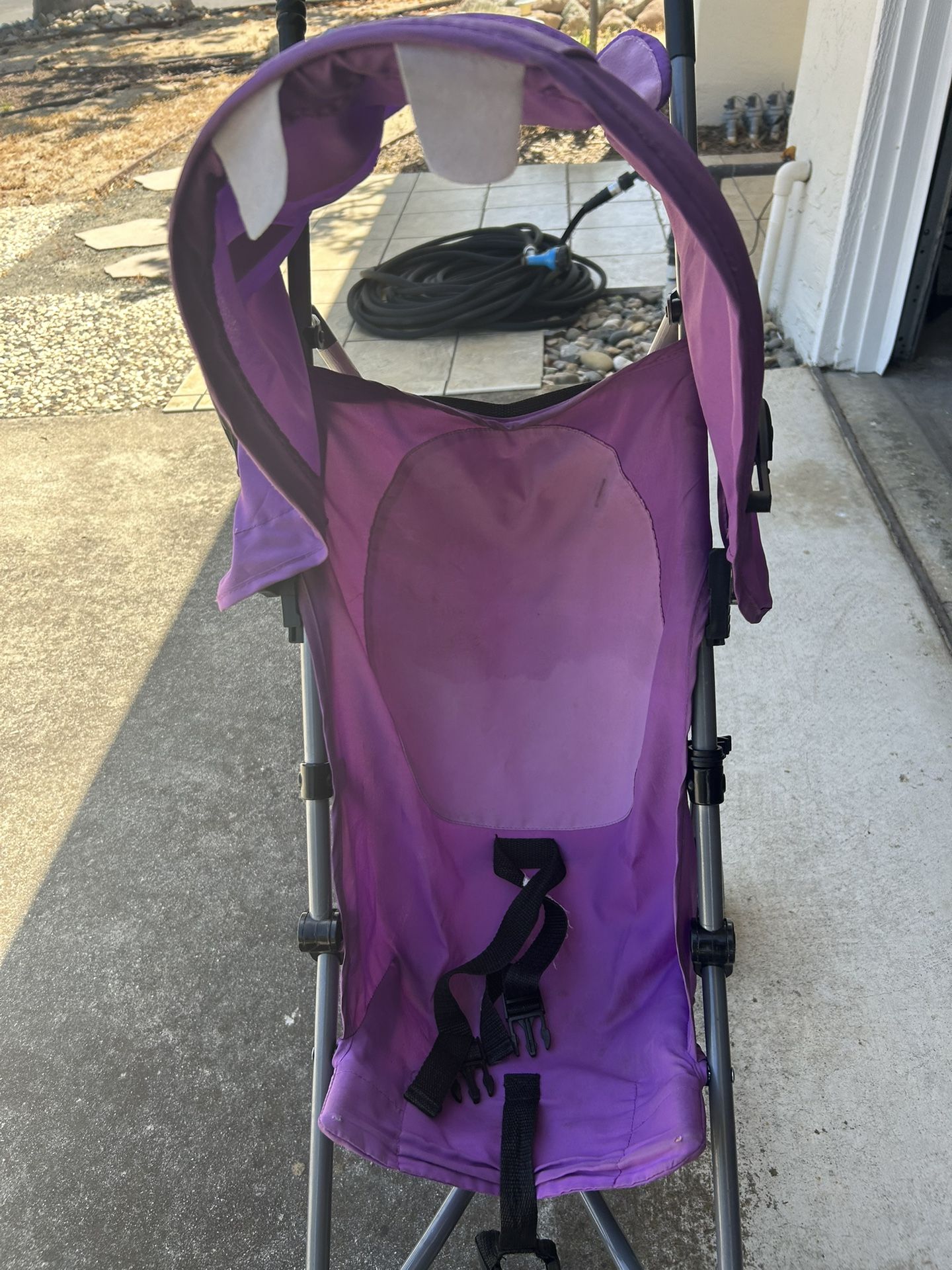 Foldable Purple Stroller For Travel