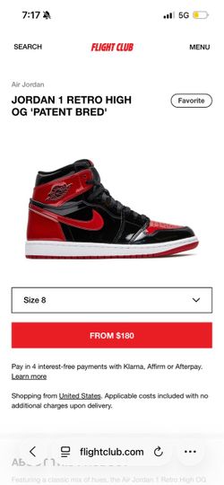 Jordan 1s bred size 8 men