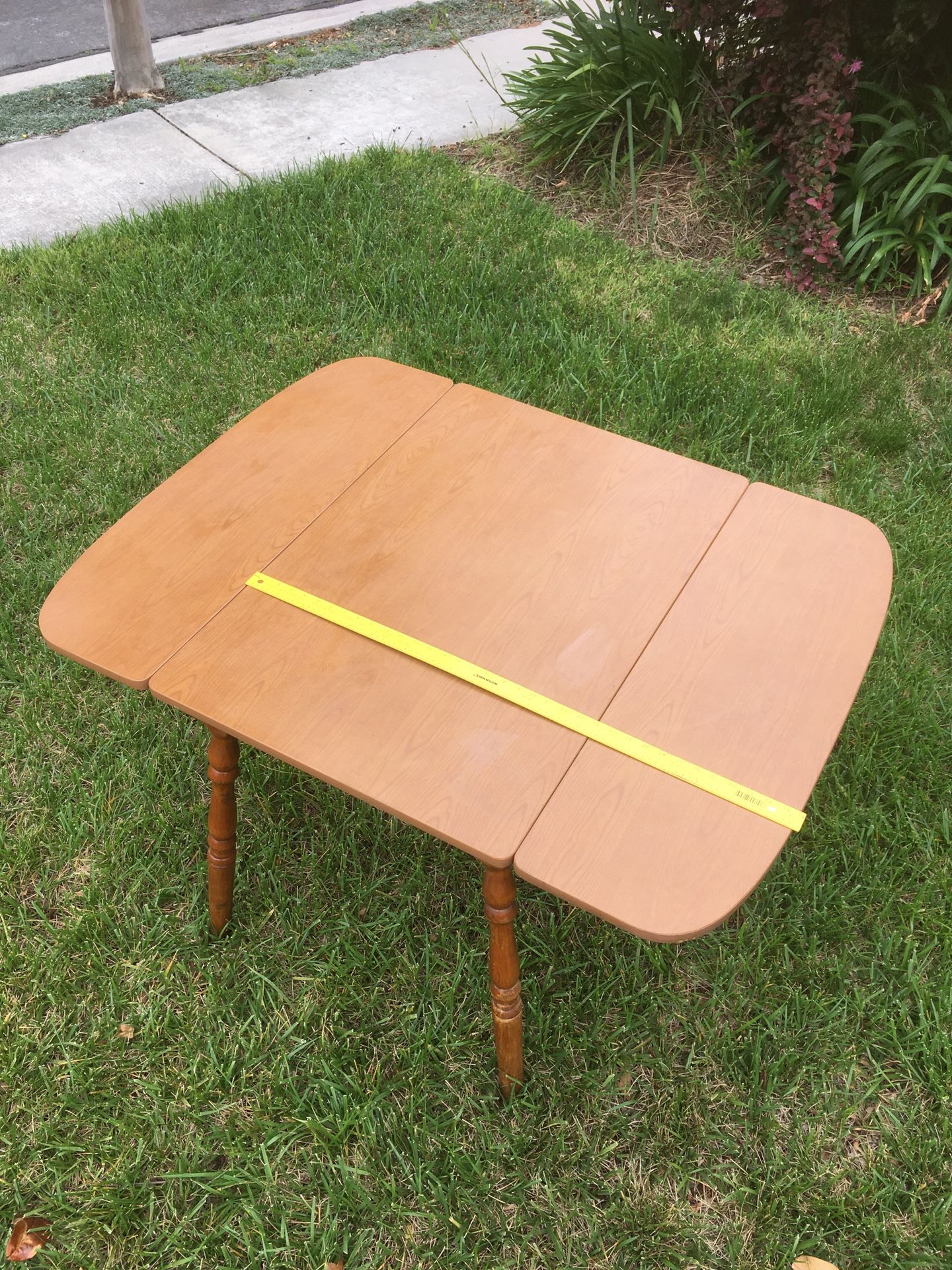 drop leaf wood kitchen table