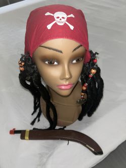 Halloween costume Jack Sparrow Dreadlock hair and accessory