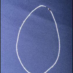 $60 Only! TennisChain18kWhiteGoldPlated 