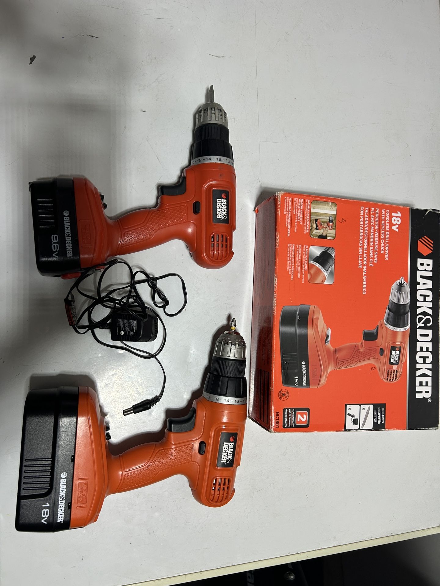 Two Black And Decker Drills