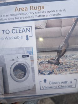 New Washable 9x7 Carpet