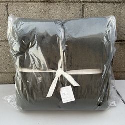 Pottery Barn Mink Faux Fur Throw Blanket 50x60