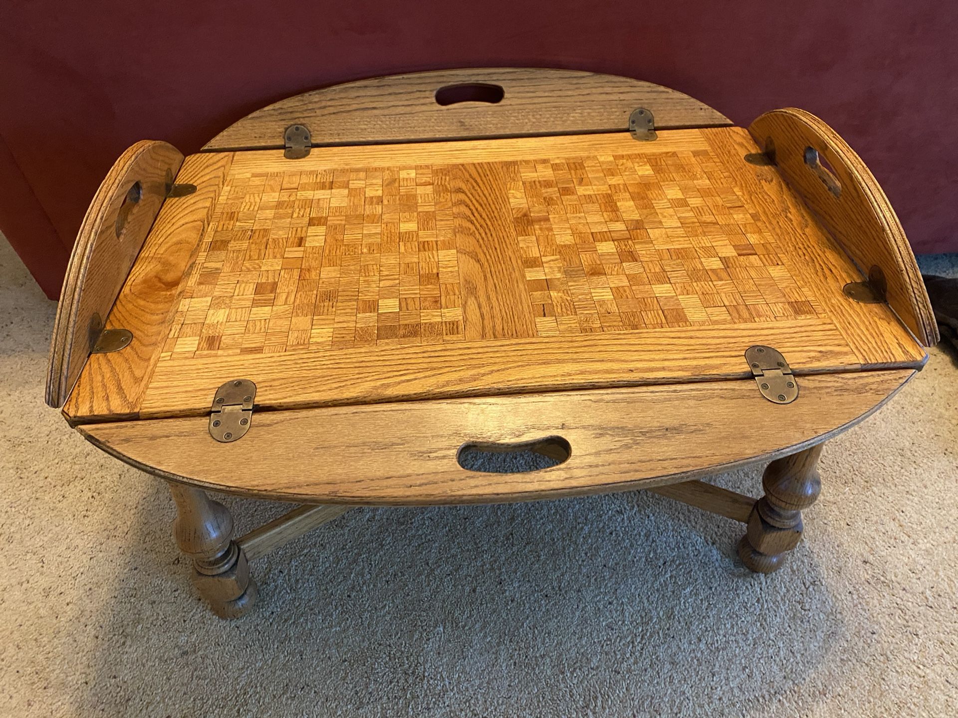 Vintage/antique Ethan Allen butler’s coffee table