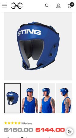 Stinger Boxing Headgear + Phenom Groin Guard New