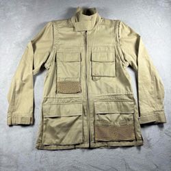 Vintage Ralph Lauren Utility Women’s Petite S Beige Jacket Convertible Rare#1007