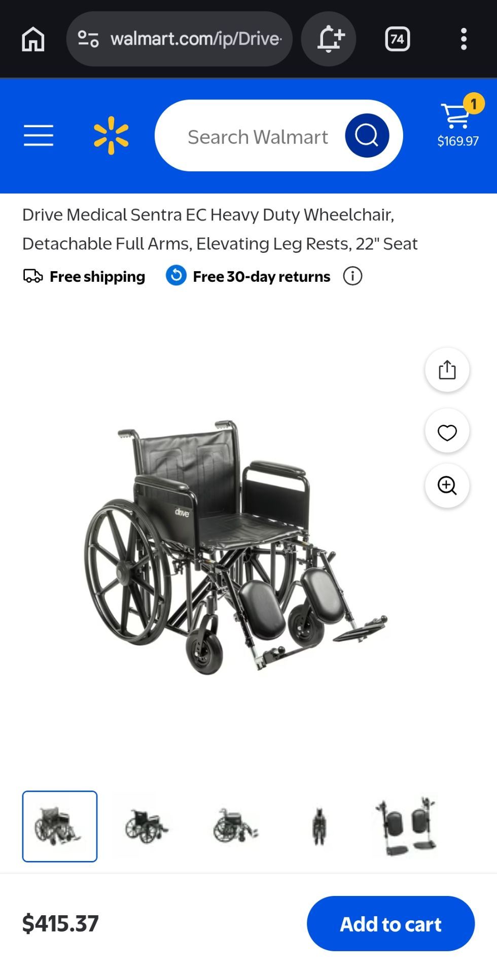 Drive wheel chair new