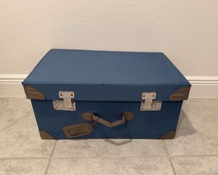 Children’s Blue Toy Storage Suitcase