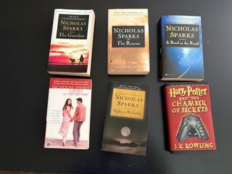 Book Bundle - Nicholas Sparks Paperbacks + Harry Potter (6 Books)