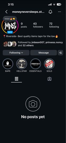 FOLLOW MY RESELLING ACOUNT OF IINSTAGRAM