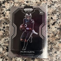 Jalen Hurts rookie black prizm PB-19