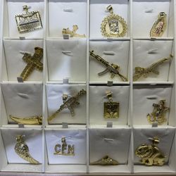 10KT Gold Pendants For Sale 