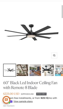 Multiple ceiling fan and chandelier