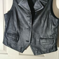 Women's Large Leather Vest
