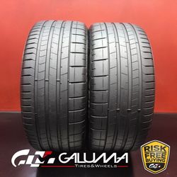 Set of 2 Tires LikeNEW Pirelli P-Zero (PZ4) F02 XL 245/35ZR20 No Repairs #96106