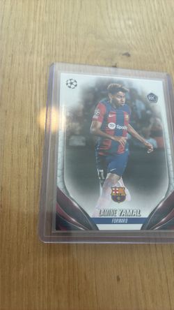 Lamine yamal Barcelona rookie card  topps chrome