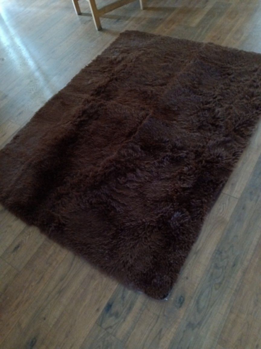 Brown Carpet Shag Fluffy