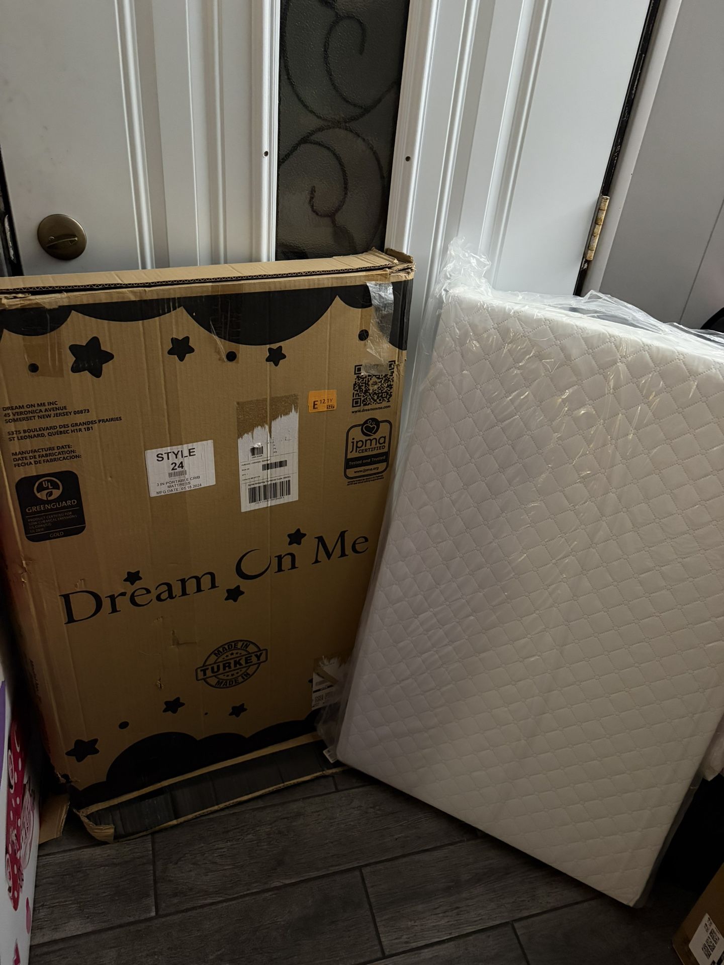 Dream On Me Style 24 3 In Portable Crib Mattress