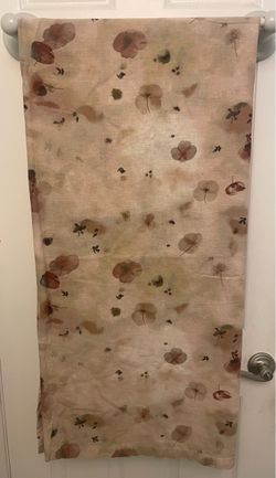 Casaluna Floral Linen Shower Curtain