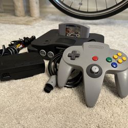 Nintendo 64 console Top Gear game controller bundle