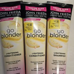 John Frieda Go Blonder Shampoo And Conditioners 