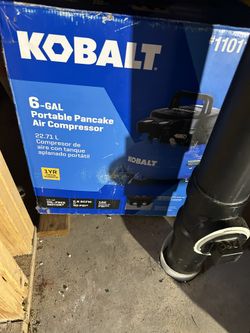 kobalt 6 gal portable pancake air compressor