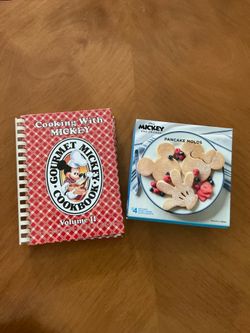 Mickey Pancake Mold and Cookbook