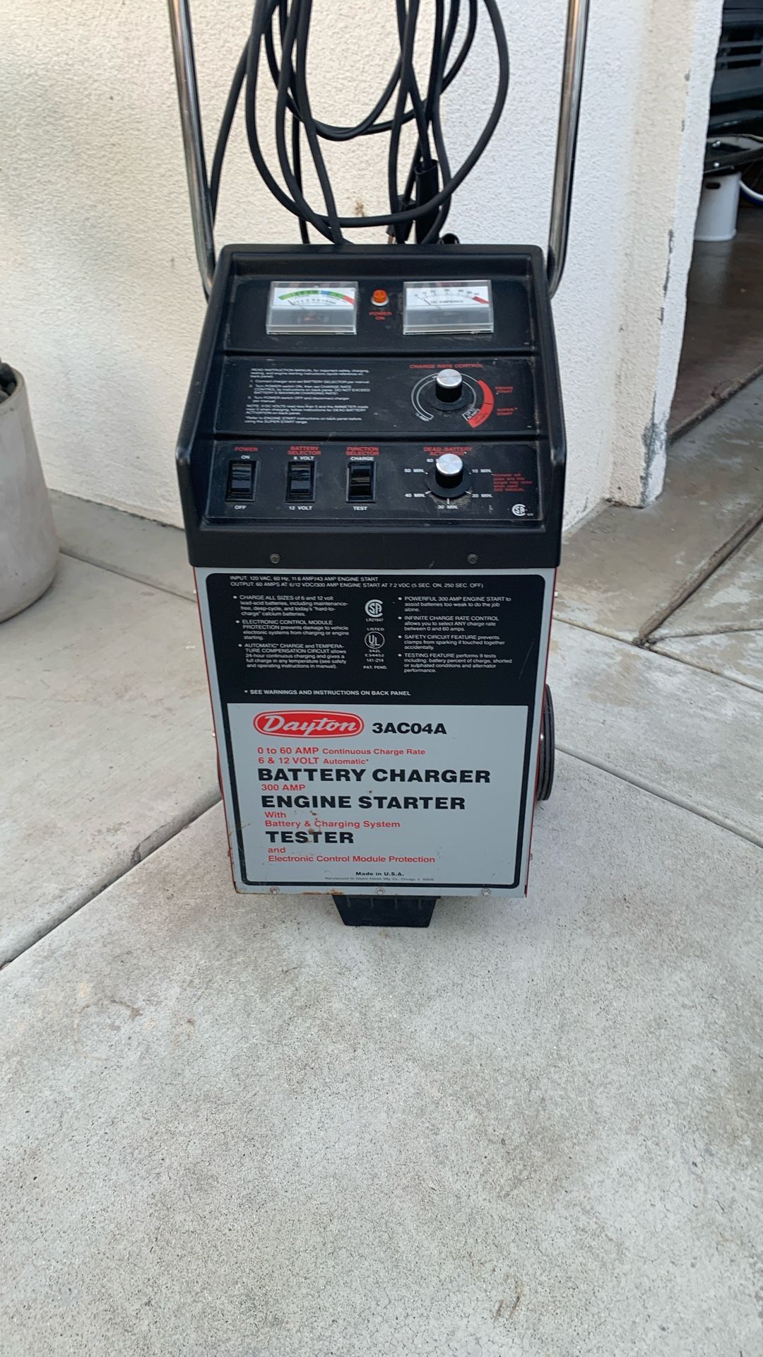 Heavy Duty Battery Charger And Starter For Semis