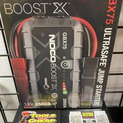 NOCO BOOST 12V 2500A UltraSafe Jump Starter