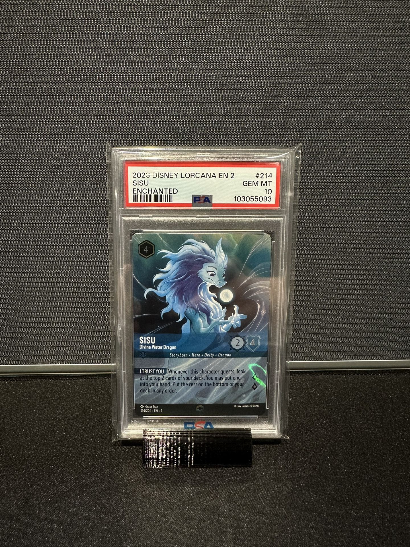 PSA Sisu Lorcana Enchanted Card Toys