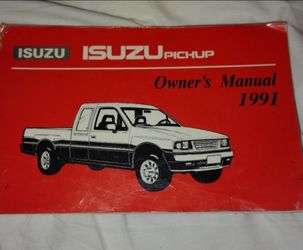 1991 Isuzu Pickup Owners Manual 91