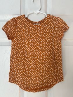 Girls Floral Short Sleeve Top