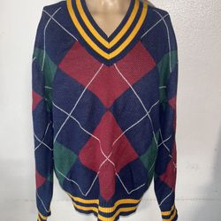 New Levis Stay Loose V-NECK SWEATER Mens Oversized Fit Multi Color Sz XS