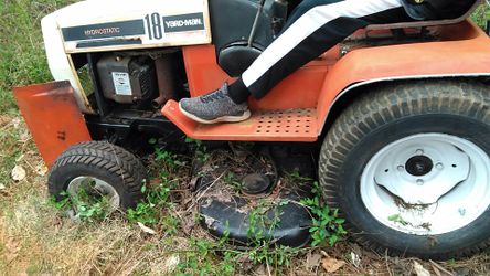 18 horsepower Yard Man with hydraulic 3 point hitch and 50 inch