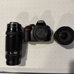 Nikon D 3100. 18 To 70MM Lens. 75 To 300 MM Lens.
