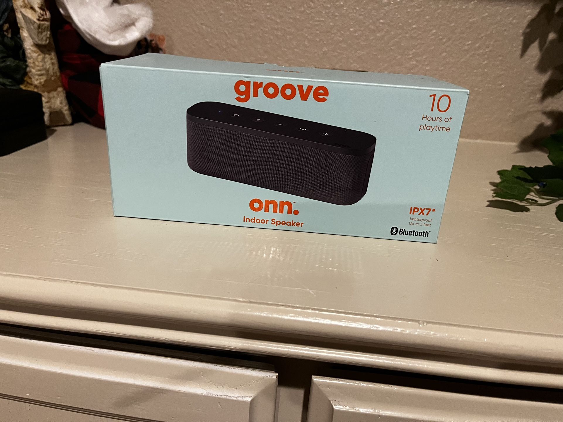 Onn. Groove Indoor Waterproof Speaker Ipx7