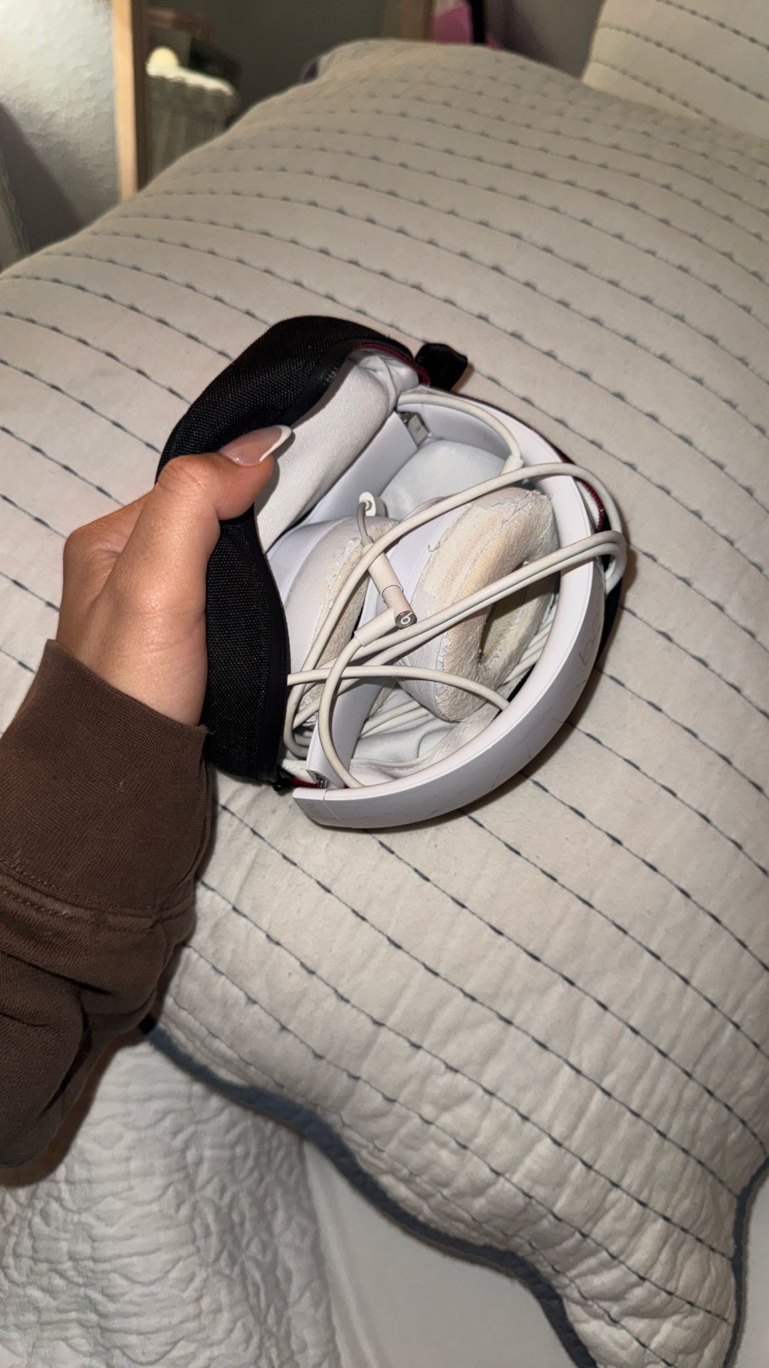 White Beats Headphones