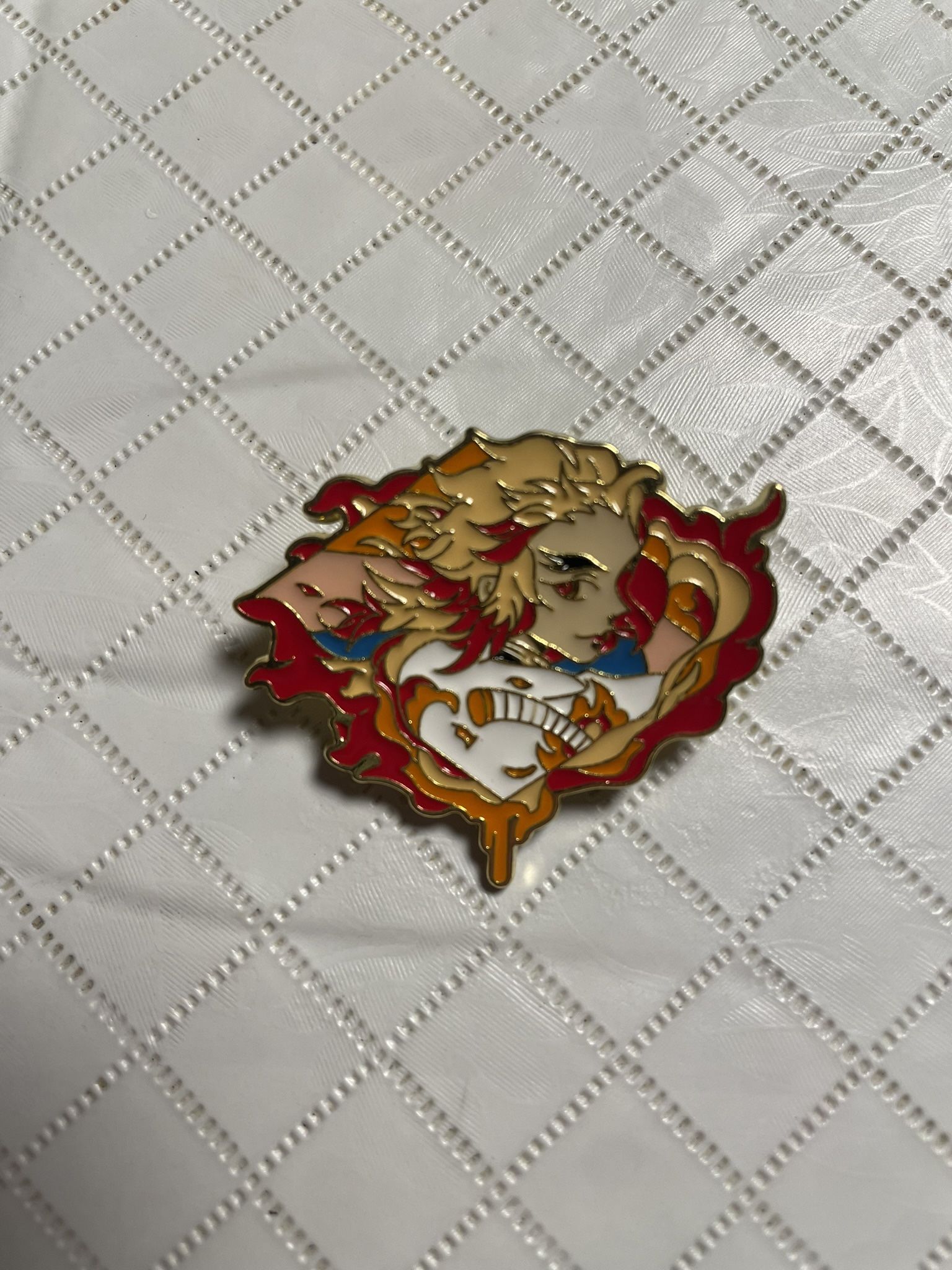 Demon Slayer Anime Kyojuro Rengoku Enamel Pin