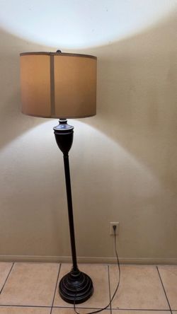 Floor Lamp with Drum Shade