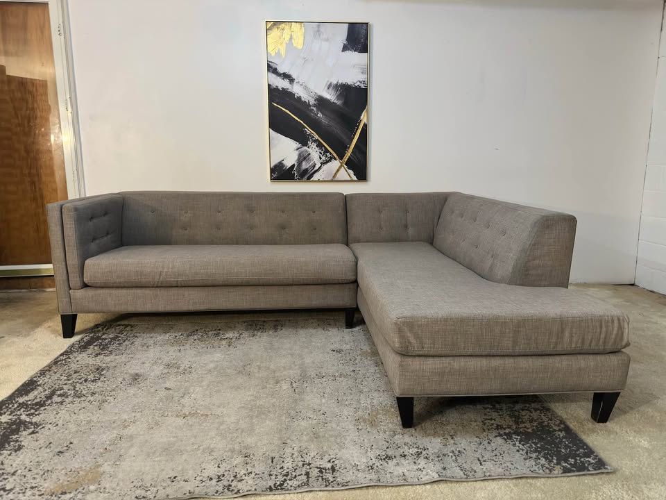 Gray 4-Seater Sectional Sofa