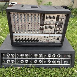Vintage Gibson GPA 100 With Behringer Mixer