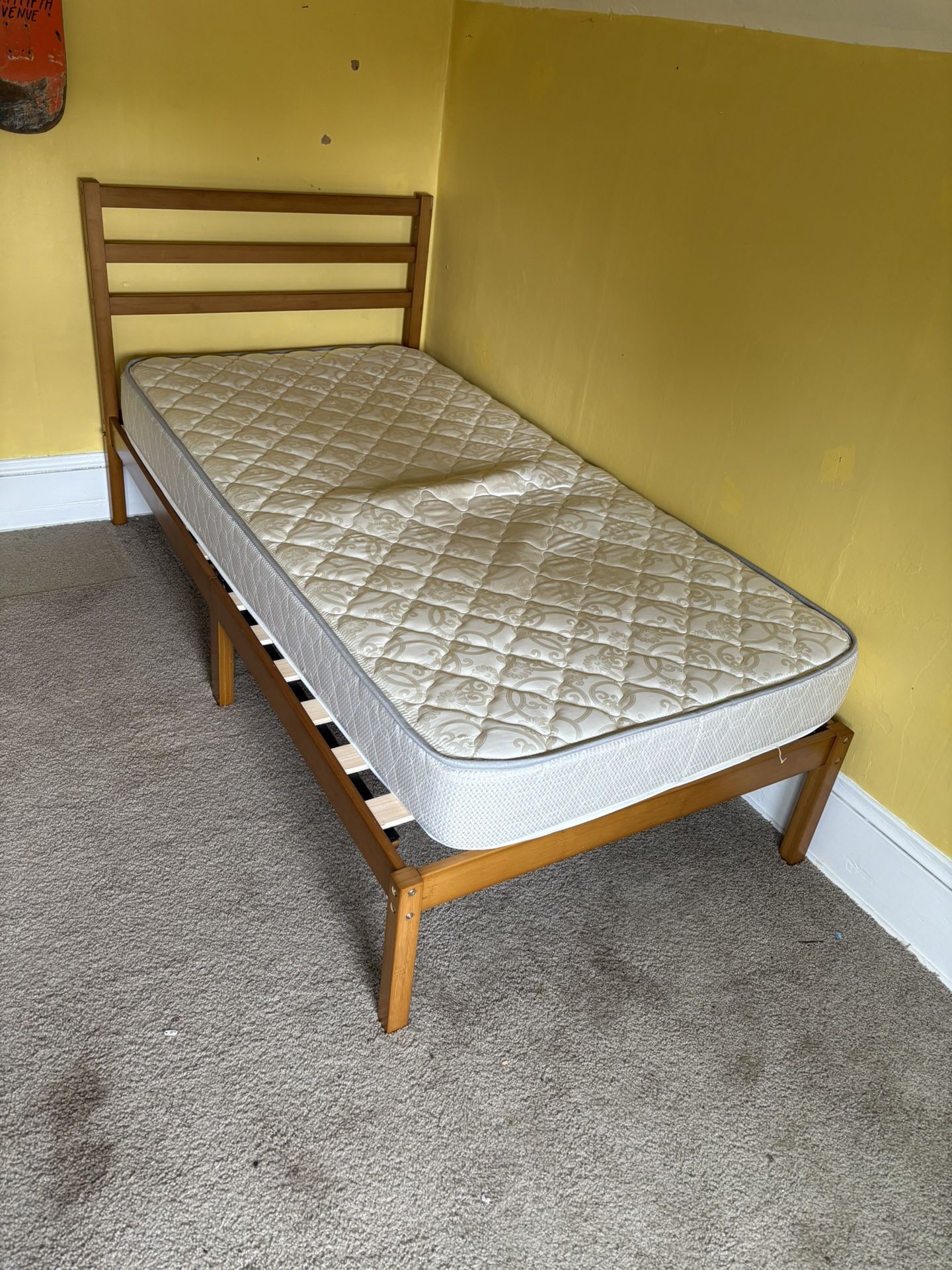 Twin Mattress and Bed Frame
