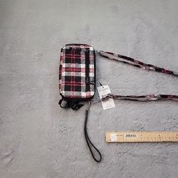Vera Bradley Women's Cotton Crossbody W/RFID Protection Fireplace Plaid NWT
