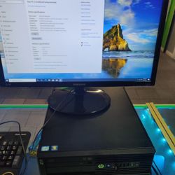 HP Z220 Desktop with Samsung Monitor. Intel Core i3 12gb ram 500gb hdd Windows 10 Office 