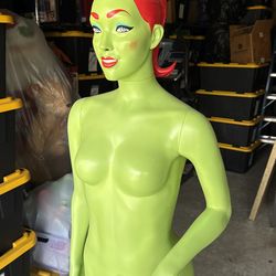 Green Monster /witch Mannequin Display Pop Art Rockabilly Monster 