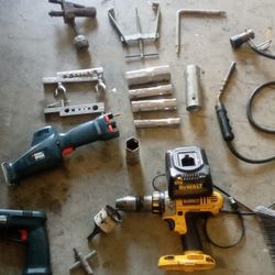DeWalt Drill N  Charger Torch N Accessories 
