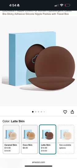 Reusable Silicone Nipple Covers – Latte Skin Tone (With Case)