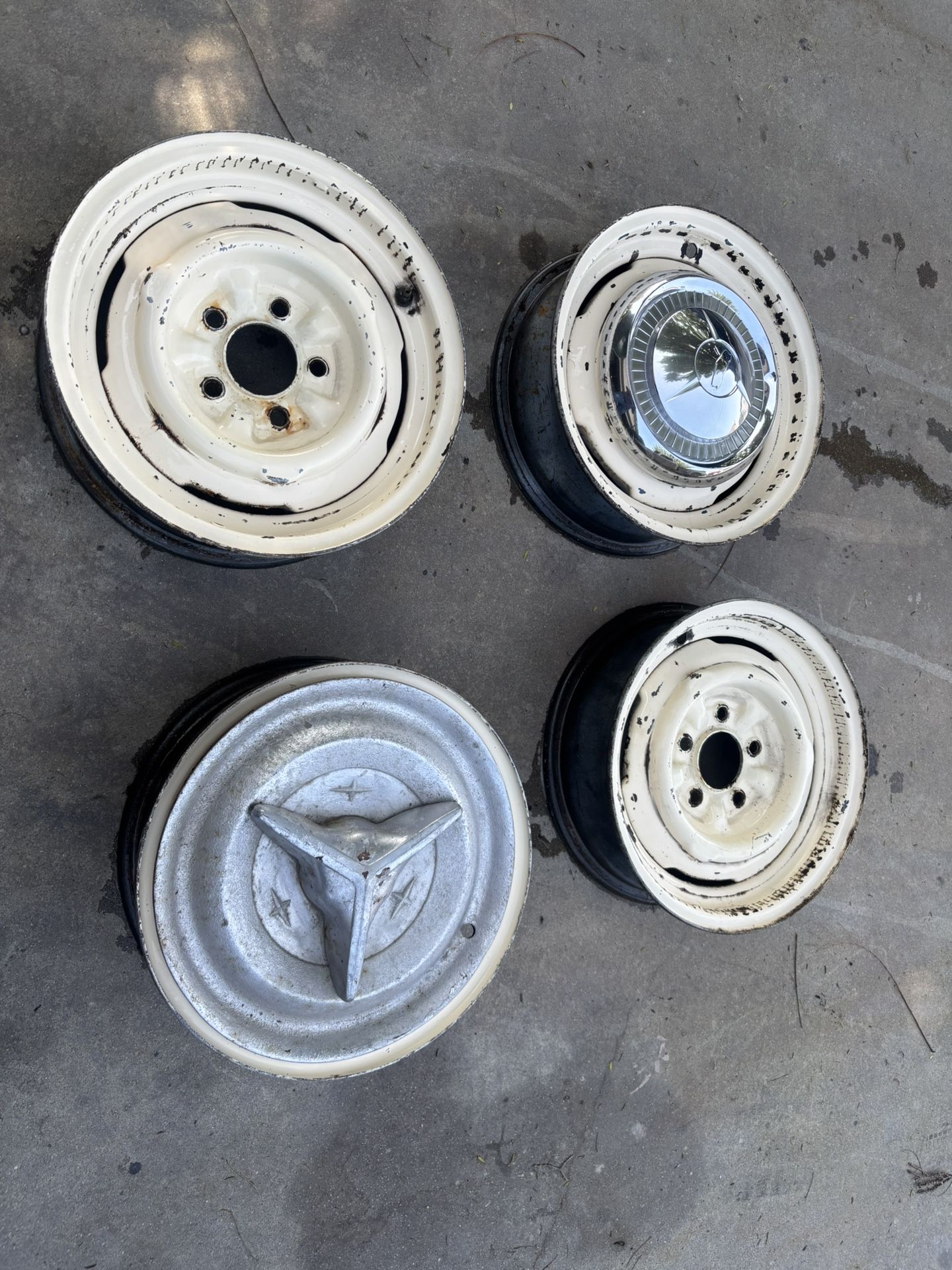 1954 and 1956 Chevy Belair OG 15 inch rims
