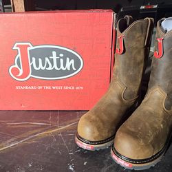 Mens Justin Work Boots 7.5